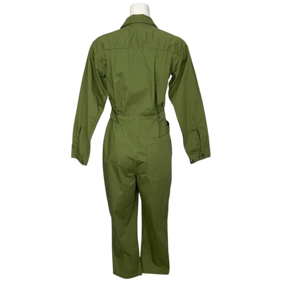 Alex Mill Standard Straight Leg Jumpsuit XS Army Green NEW - Picture 2 of 13